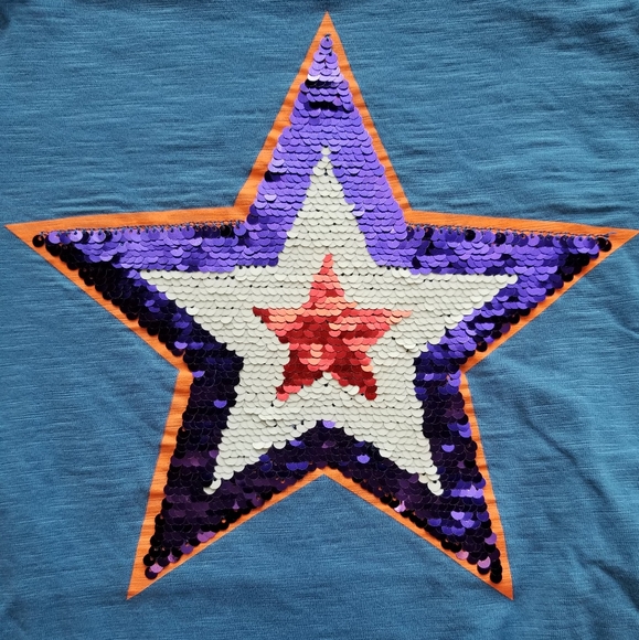 2019 Mini Boden 8-9 years sequin tee - Picture 2 of 15